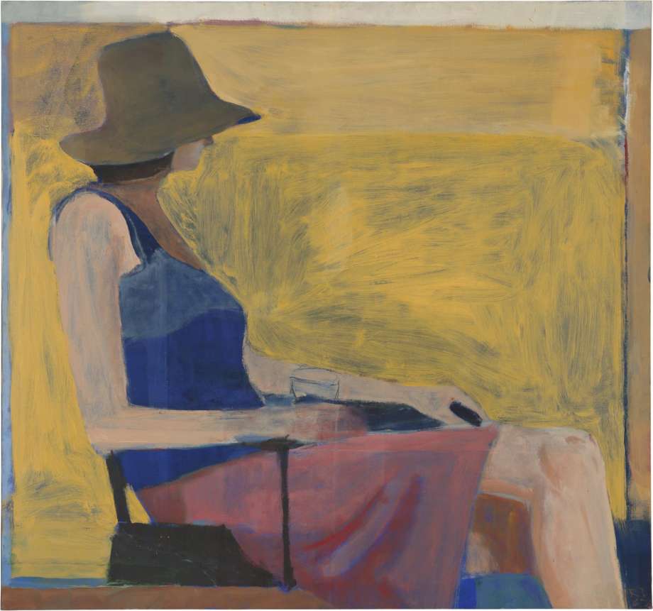 Richard Diebenkorn, “Seated Figure with Hat” (1967).