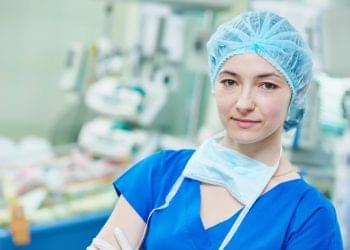 female cardiac surgeon doctor at surgery operating room