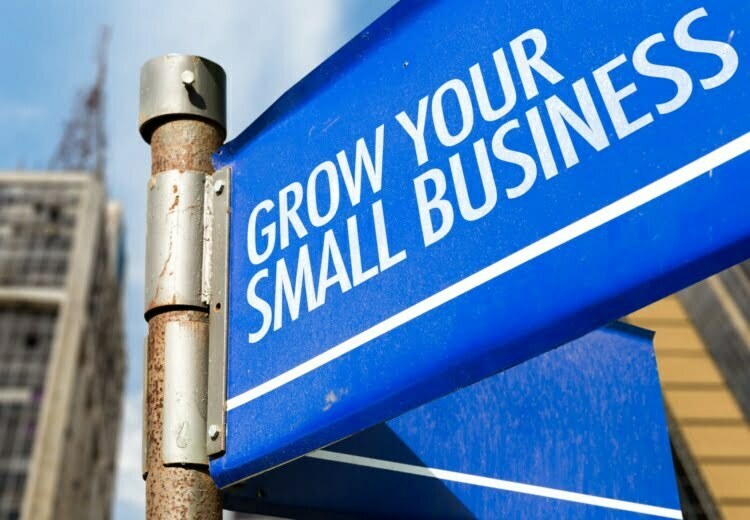 Grow Your Small Business written on road sign