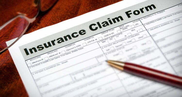 Health insurance claim form