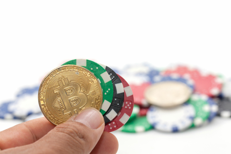 bitcoin and casino chips