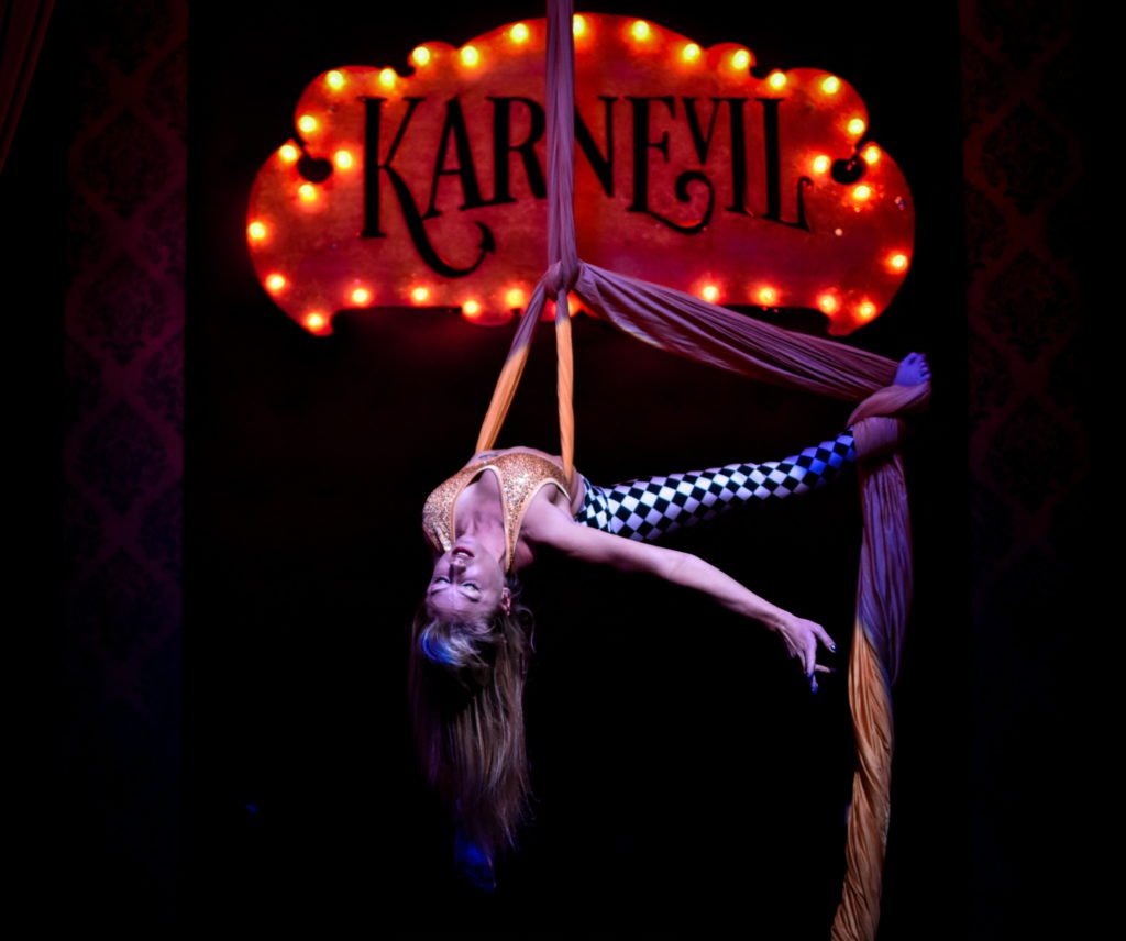 Cirque show at Karnevil in Hollywood, Calif