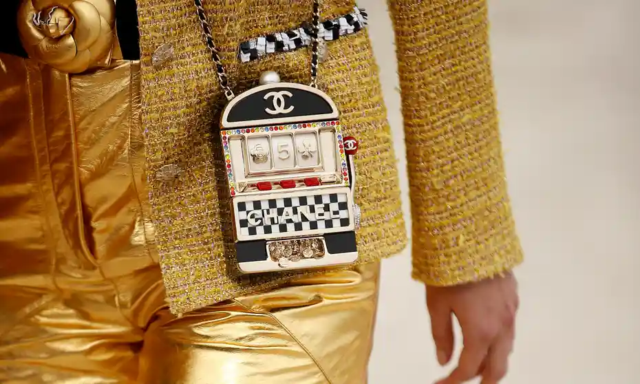 Chanel's Monte Carlo Fashion Show Features Casino-Inspired Handbags. Image from The Guardian