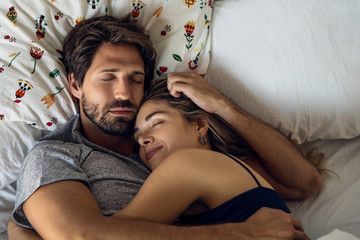 Sleeping couple