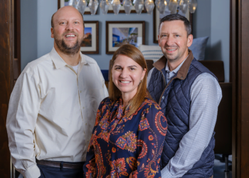 (L to R) Anchor Health Properties' James Schmid, Chief Investment Officer & Managing Partner; Katie Jacoby, Executive VP, Development & Strategy & Partner; Ben Ochs, Chief Executive Officer & Managing Partner