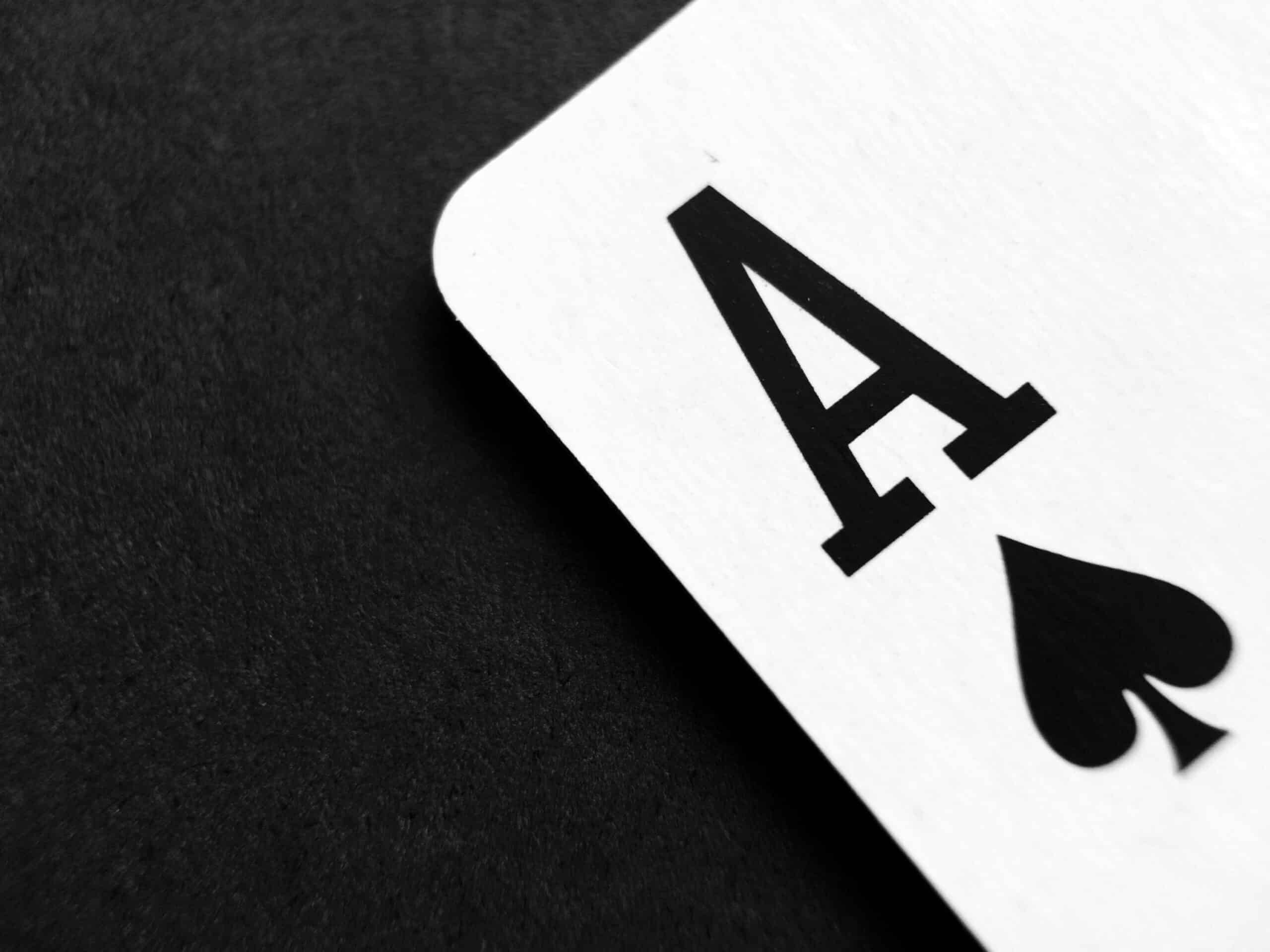 a single playing card